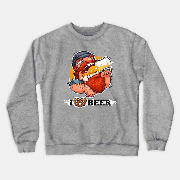 Man Loves Beer Crewneck Sweatshirt by Voysla